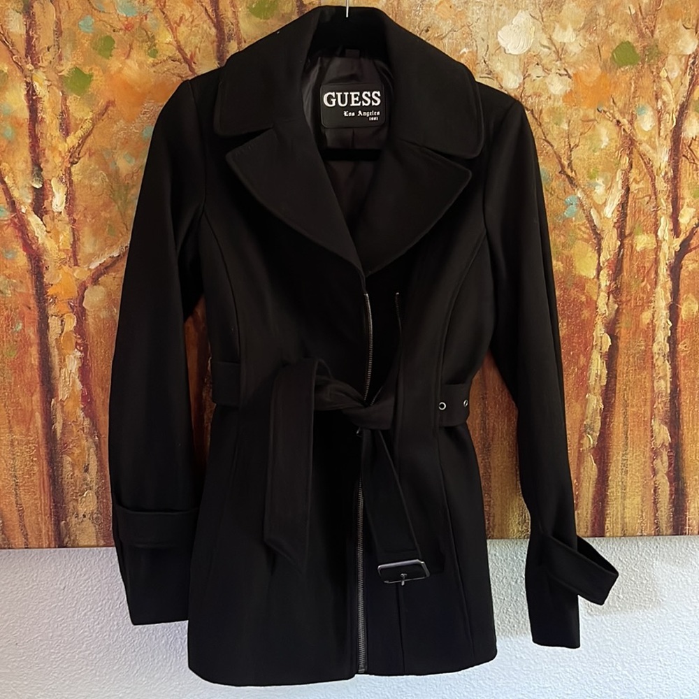 Guess Wool Pea Coat sz S